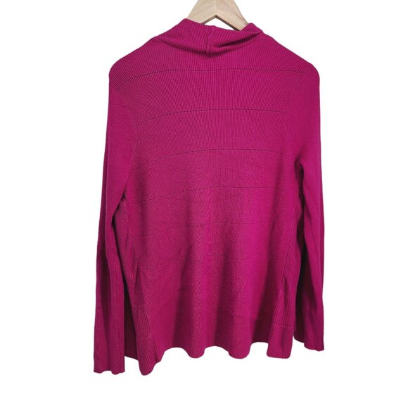 Chicos Womens‎ Size M Pink Open Cardigan Sweater - Picture 2 of 5